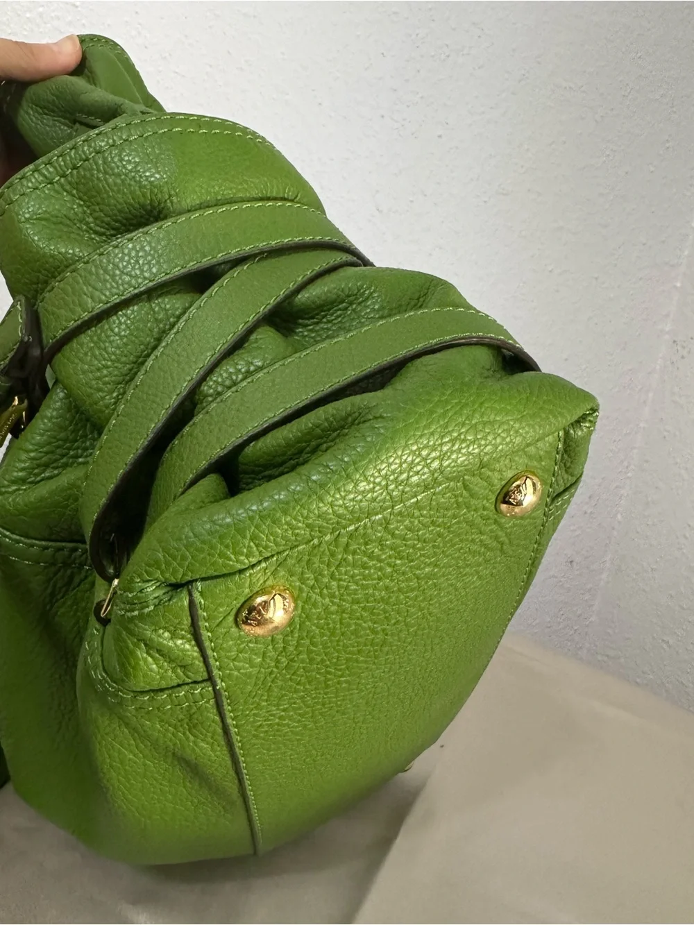 Michael Kors Gansevoort Lime Green and Gold Hardware